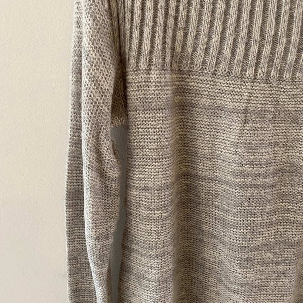 Knox Rose Gray Lace-Up Side Tunic Sweater Soft Knit XS - Picture 4 of 8